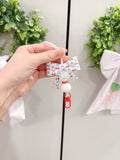 Blue cherry reusable freshie hanger