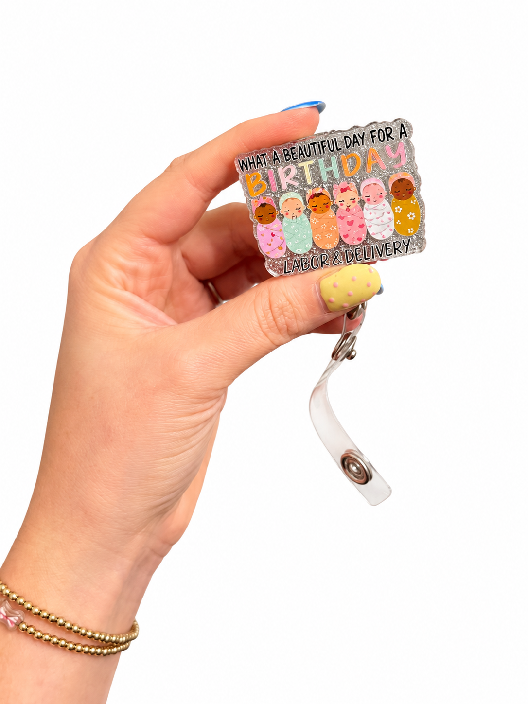 Beautiful day for a birthday badge reel