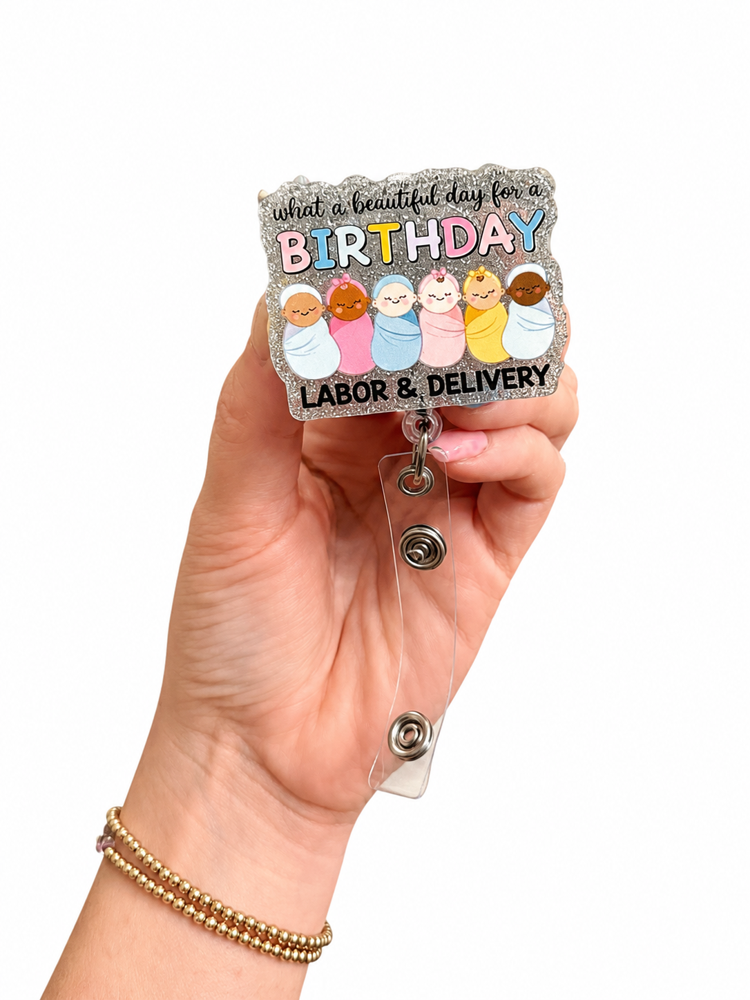 Beautiful day for a birthday badge reel