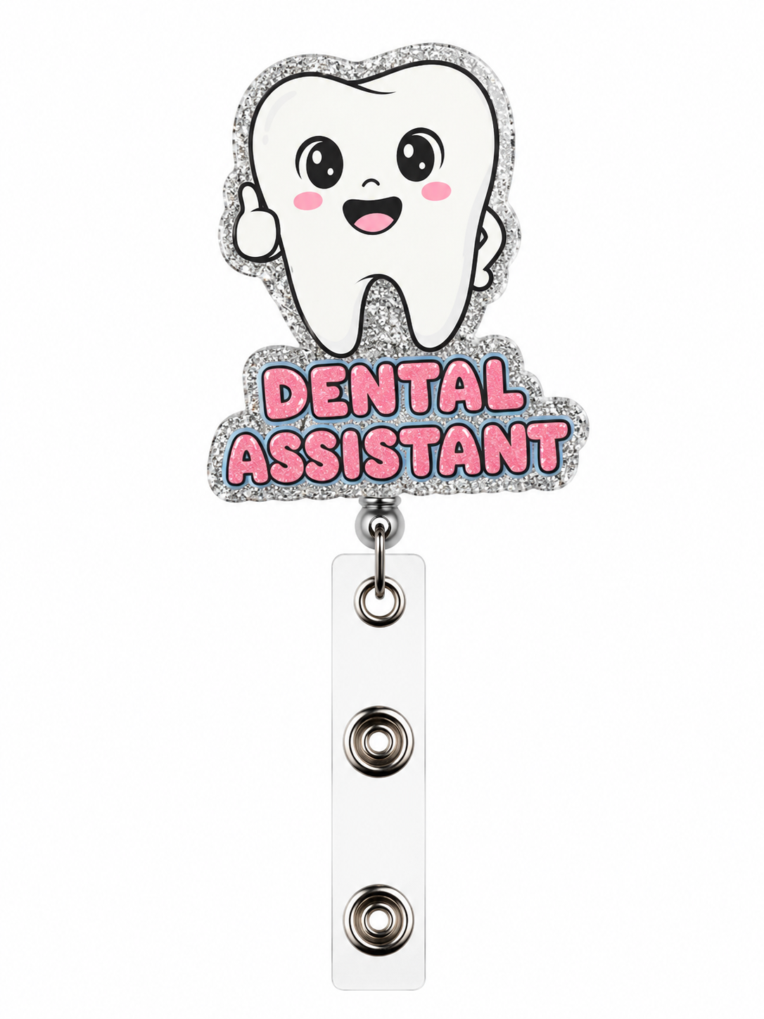 Dental assistant badge reel
