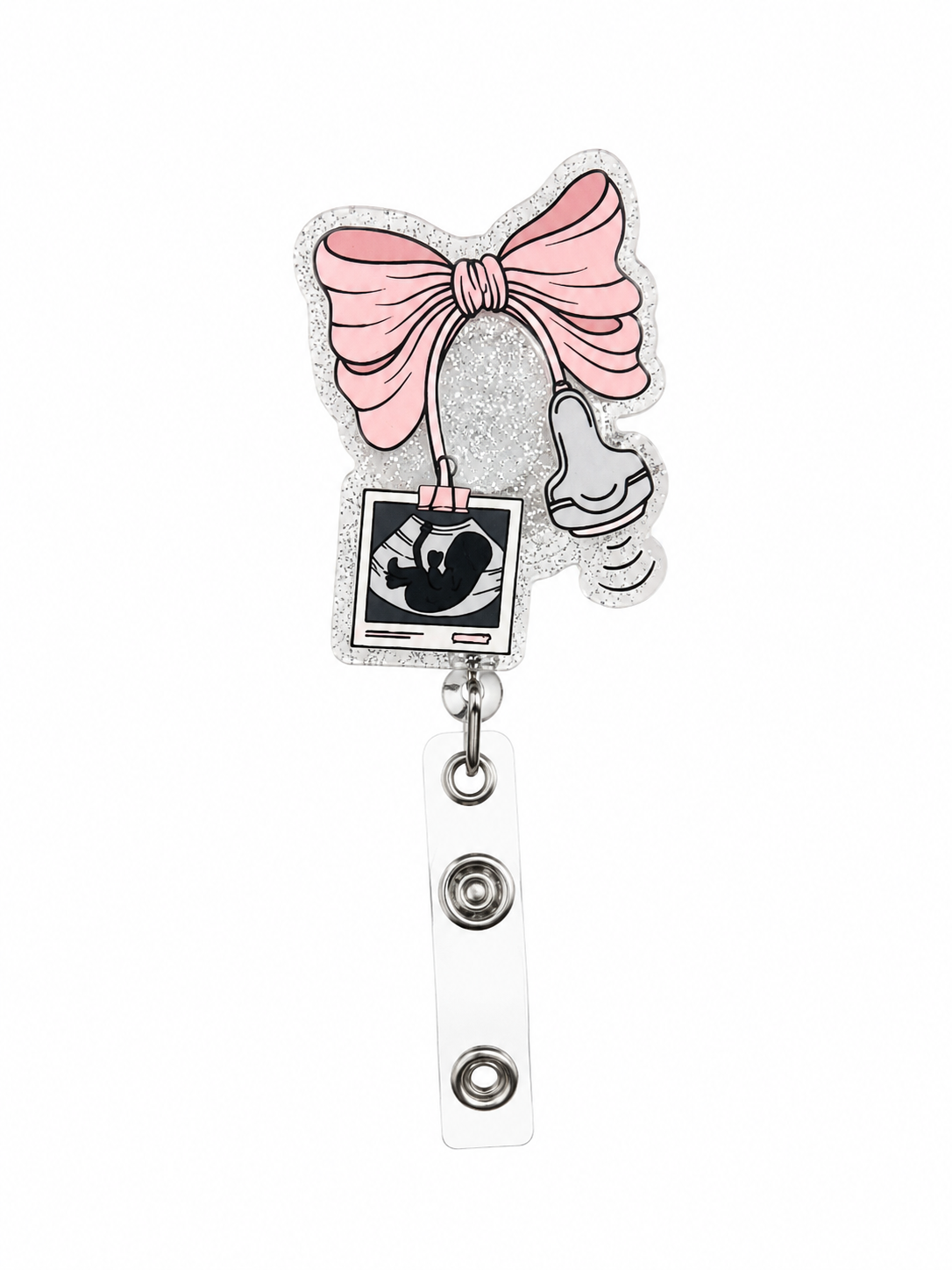 Ultrasound tech badge reel￼