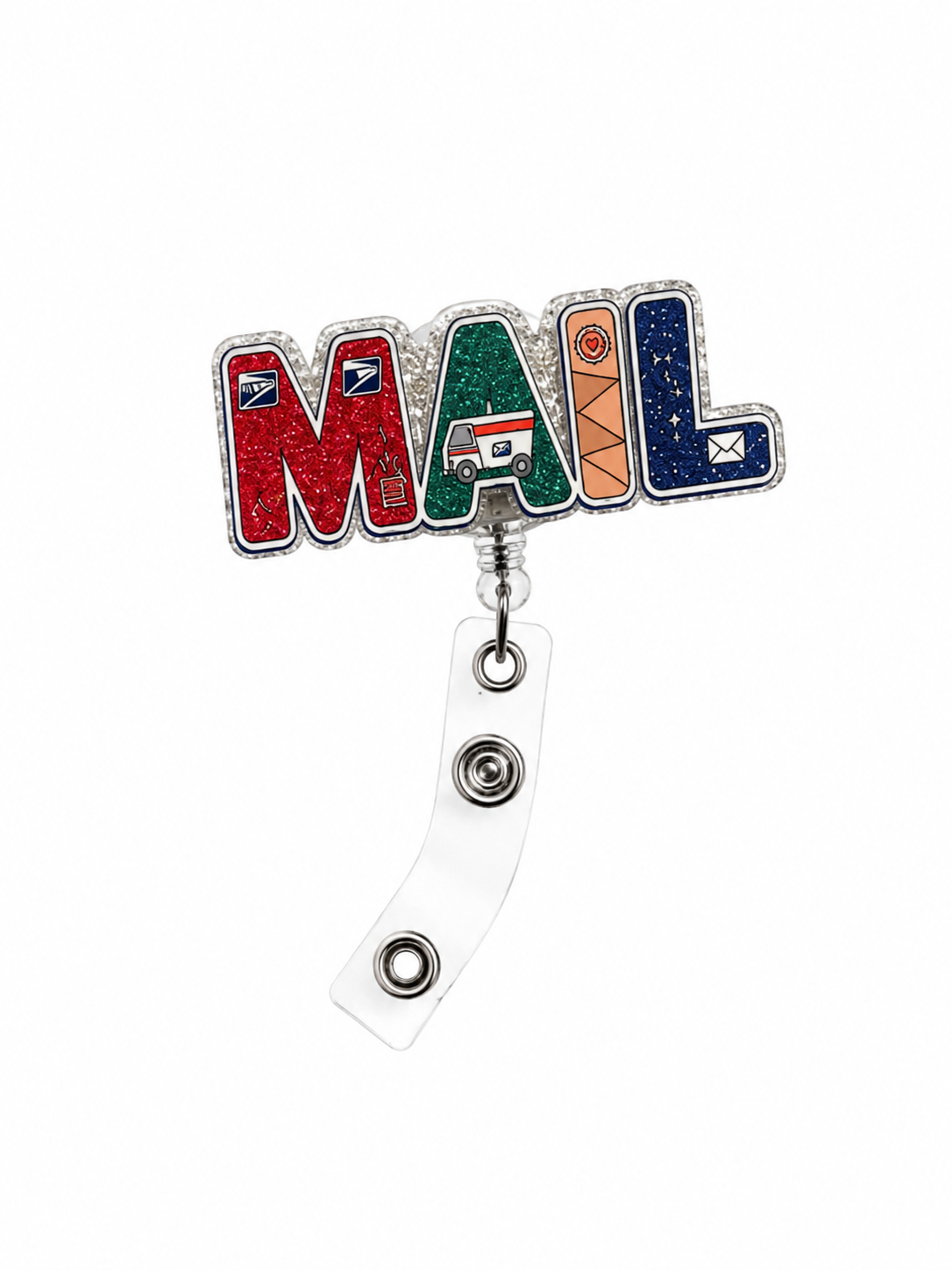 Mail badge reel