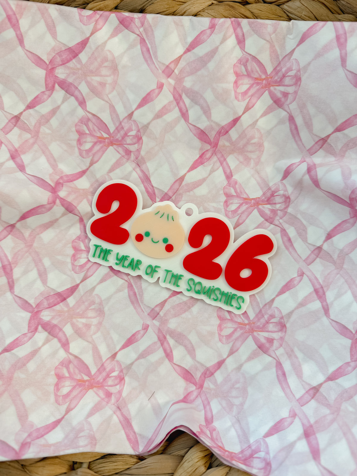 The year of the squishy’s ornament RED