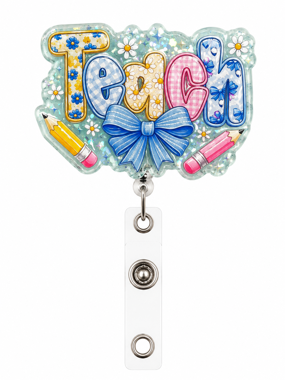 Teach badge reel