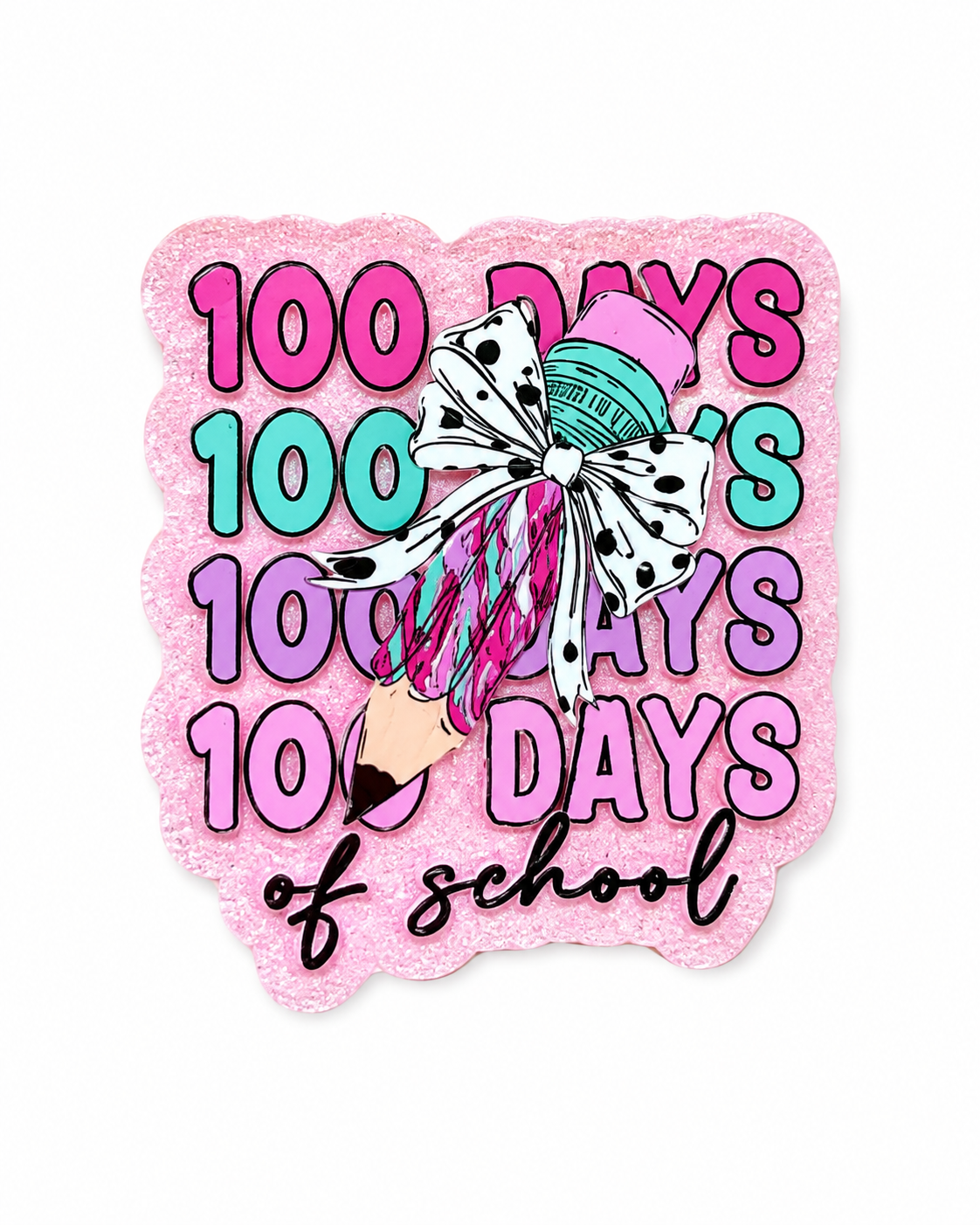 100 days of school badge reel