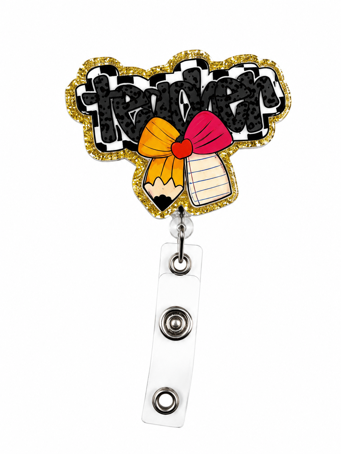 Teacher badge reel