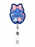 Blue glove badge reel