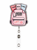Nursing student badge reel