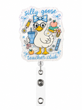 Teacher goose Badge reel