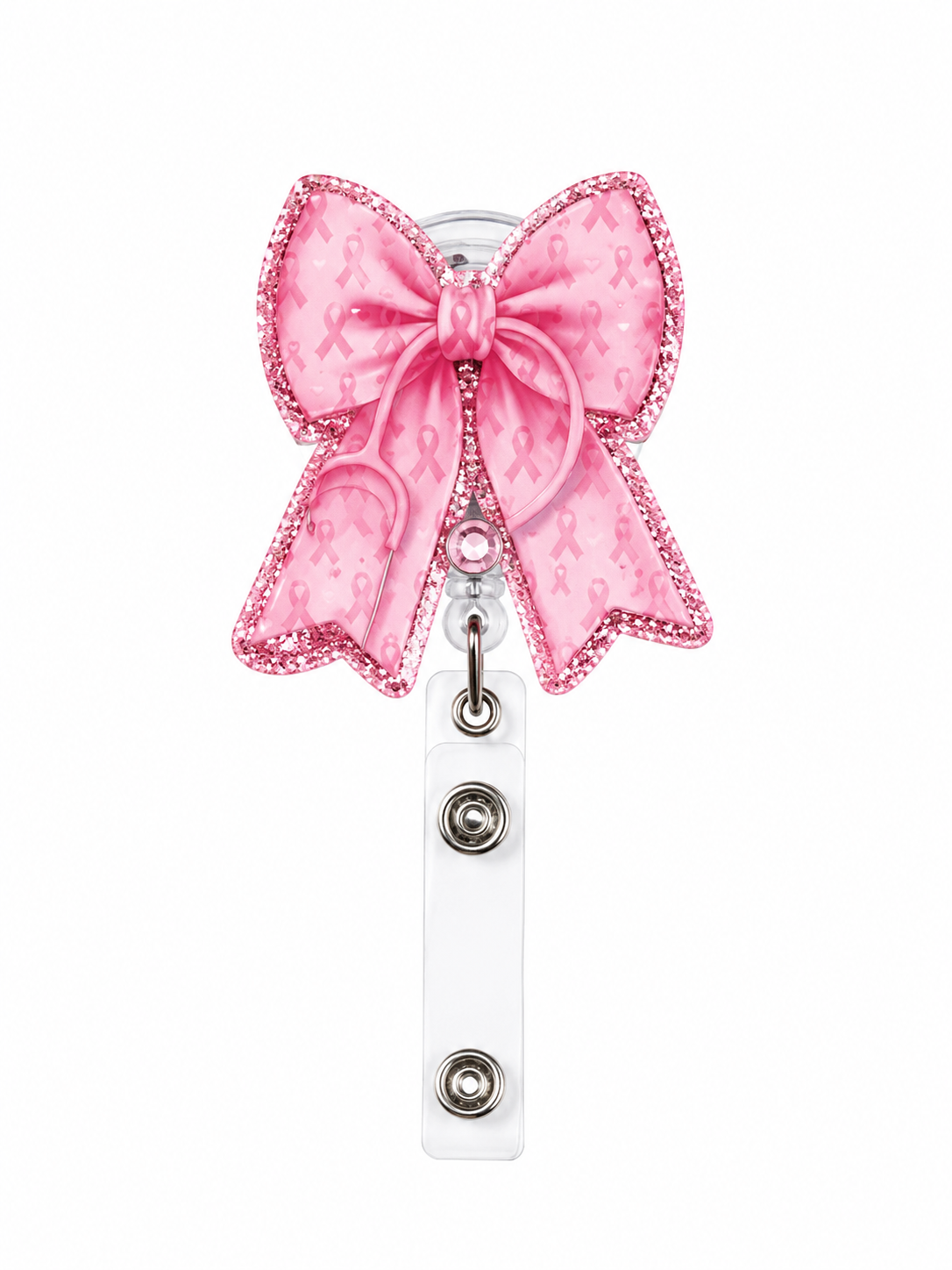 Breast cancer awareness badge reel￼