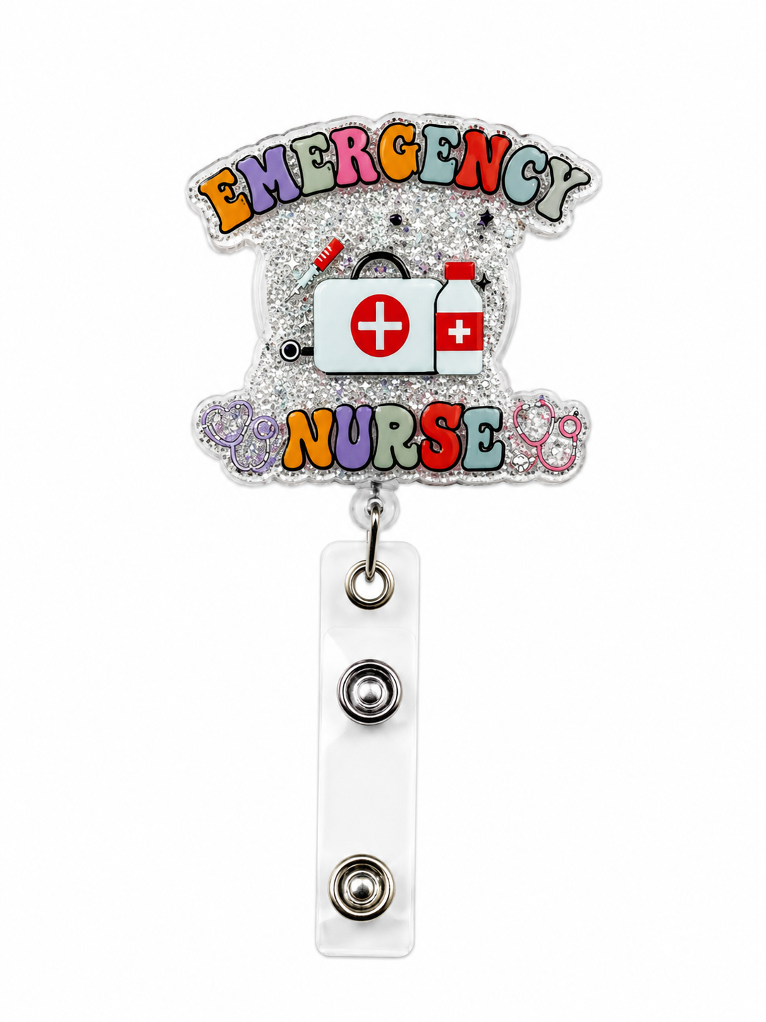 Emergency nurse badge reel