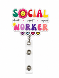 Social worker badge reel￼