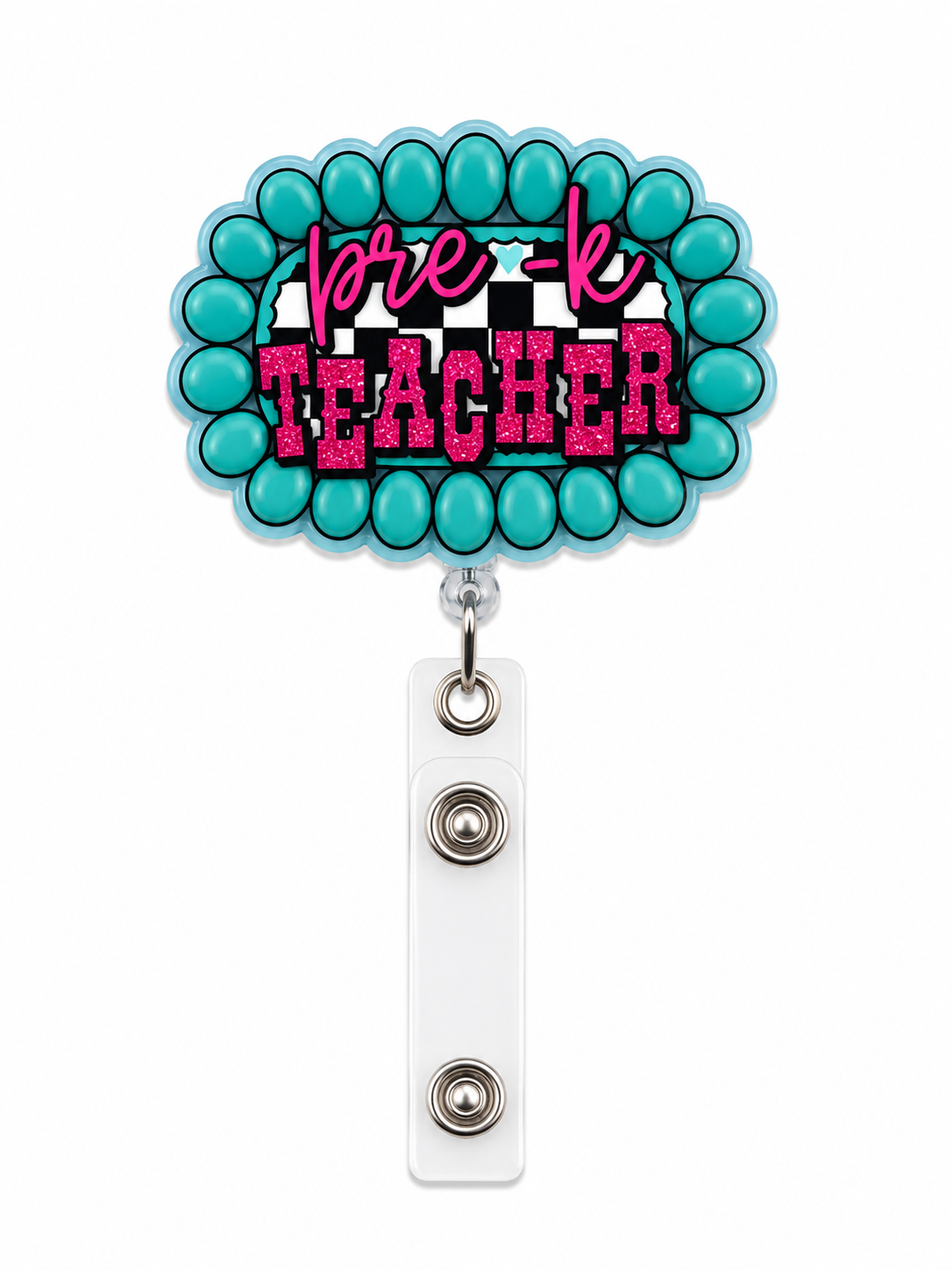 Pre K teacher badge reel