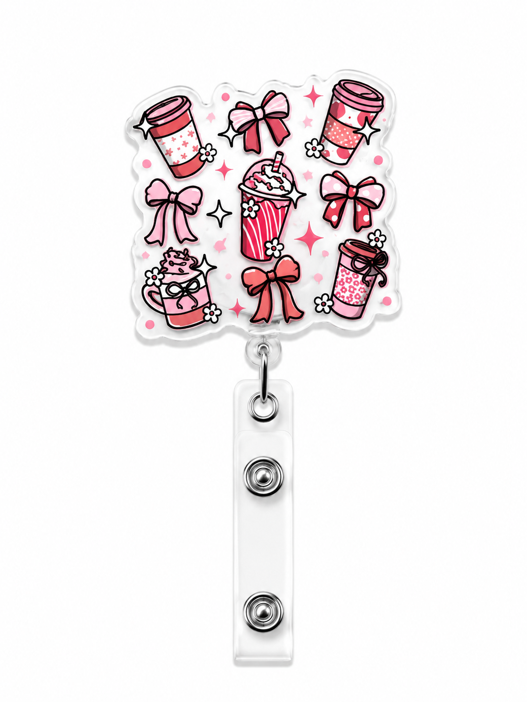 Coffee badge reel