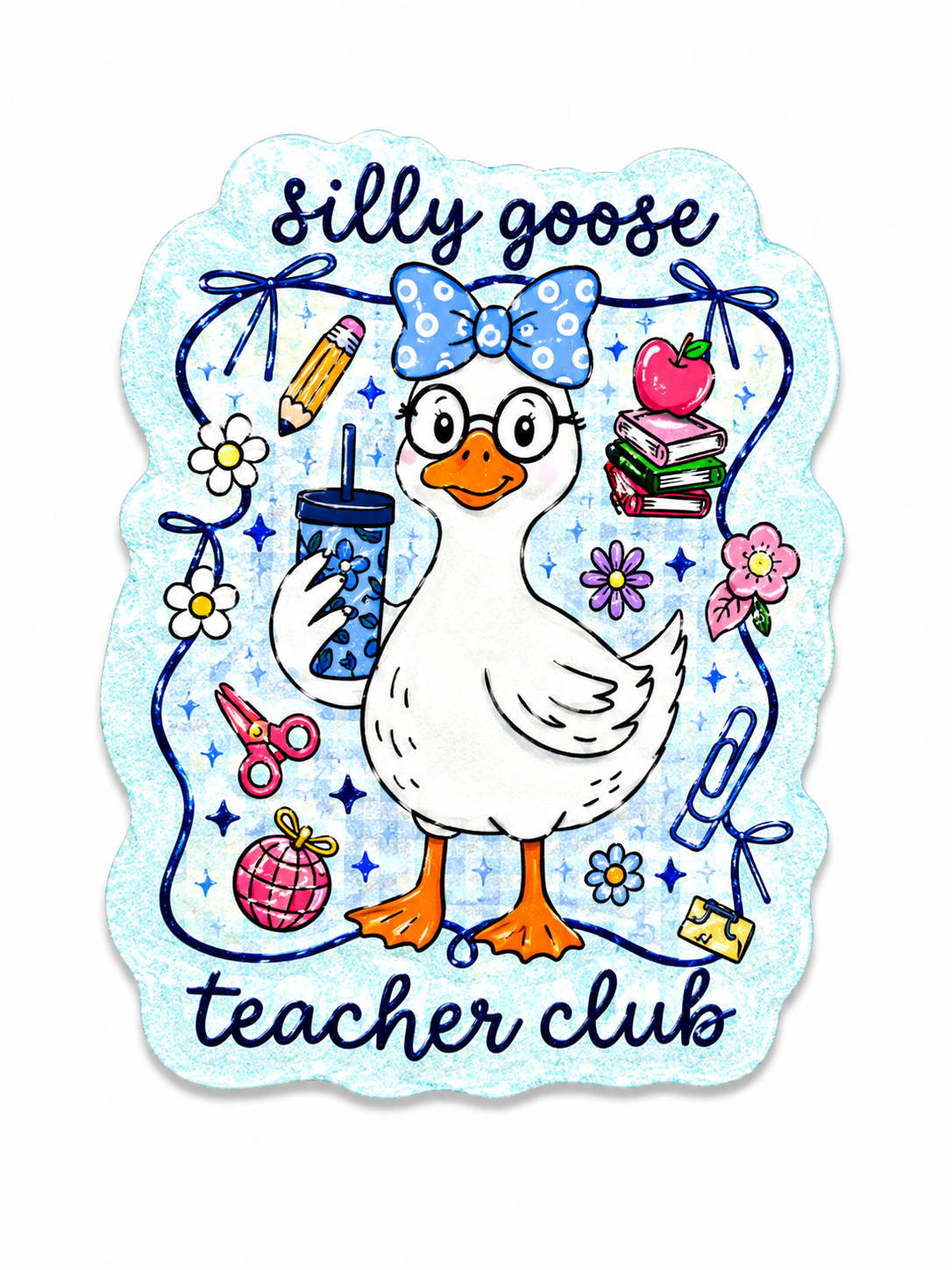 Teacher goose badge reel