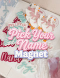 Pick your name 3d magnet