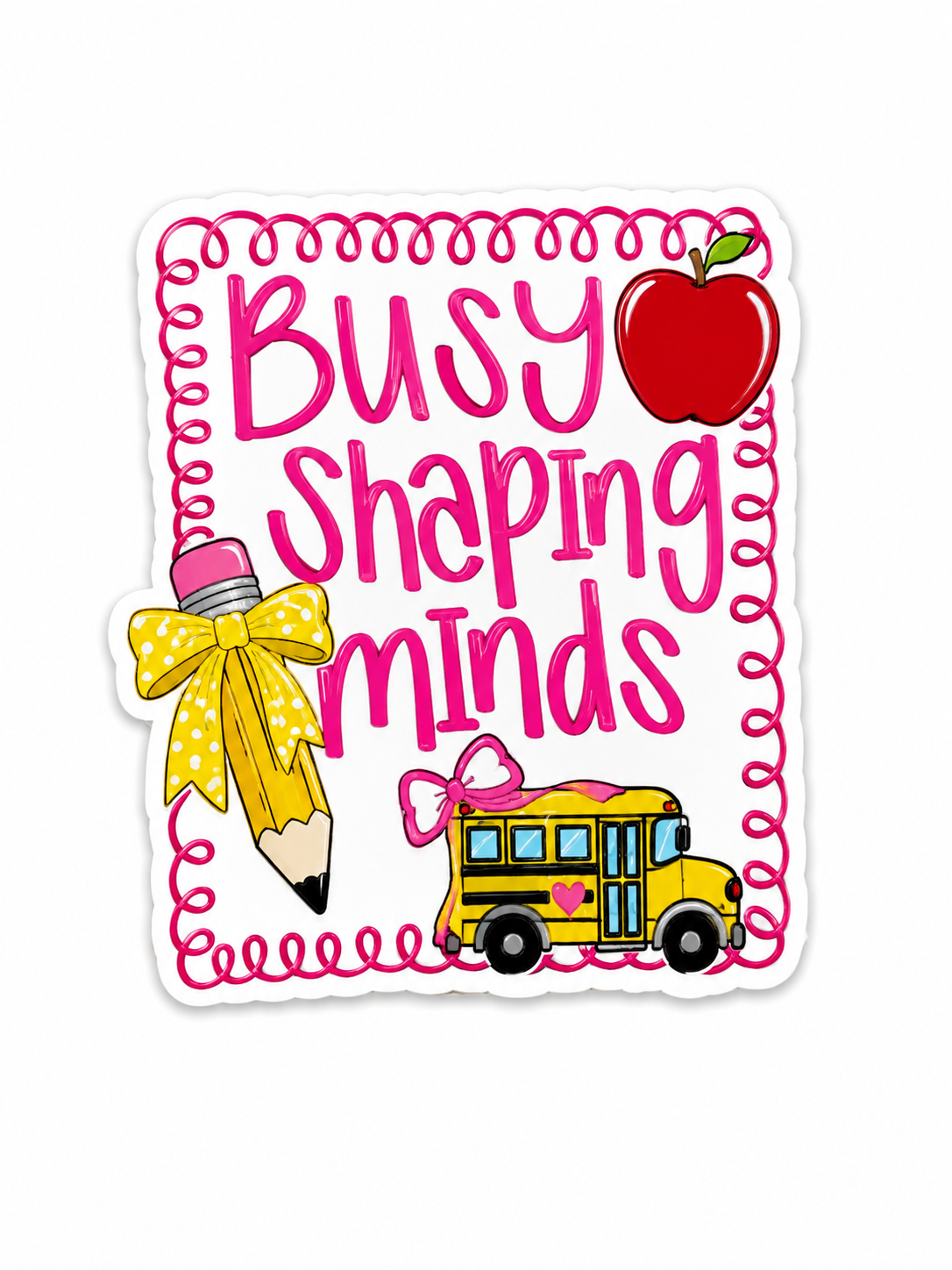 Busy shaping minds badge reel
