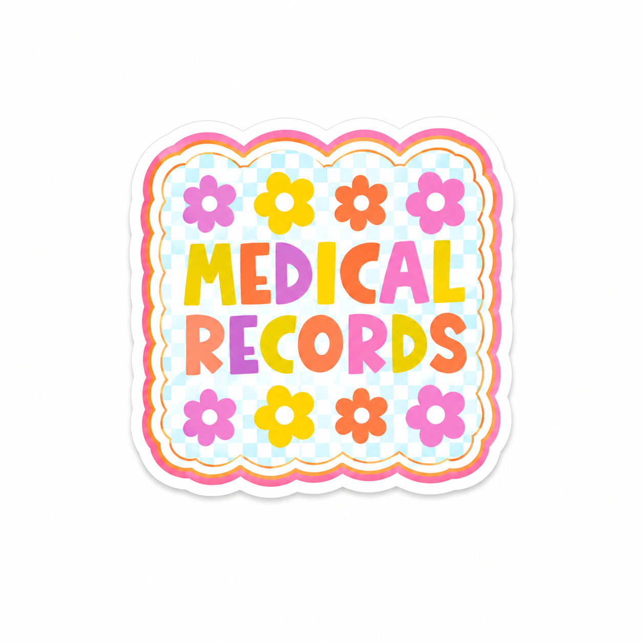 Medical record badge reel￼